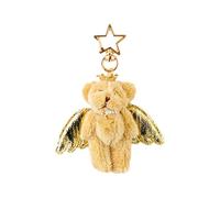 Dcaknri Precioso Ángel Oso Llavero Colgante Lindo Peluche Animal Colgante Mochila Decoración Pequeño Joyería Ángel Para Mujeres Niñas