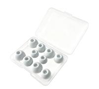 Dcaknri Punta antideslizante resistente al sudor, varios tamaños para auriculares deportivos, tapones para los oídos para un uso cómodo y prolongado, 10 unidades con funda de almacenamiento