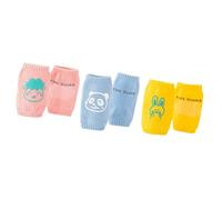 Dcaknri Rodillera de algodón transpirable para niños, tecnología antideslizante con temática de dibujos animados para mejorar el juego activo y gatear