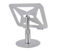 Dcaknri Soporte giratorio para tabletas, altura ajustable, plegable, construcción de aleación de aluminio para aplicaciones multiusos, incluyendo presentaciones, soporte ajustable para tabletas