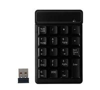 Dcaknri Teclado Numérico De 19 Teclas Numérico Inalámbrico 2 4 GHz Receptor USB Miniteclado 5 Millones Vidas Útiles para Ordenador Portátil PC Y Ratón