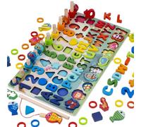 Dcaknri Toy Aprendizaje Número Y Color para Niños Pequeños 2 A 5 Años Preescolar para Niños Y Niñas Color Preescolar Aprendizaje Preescolar