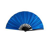 Dcaknri Ventilador de PVC de 10 pulgadas para artes marciales y danza con revestimiento de respaldo plateado que crea un ventilador de sonido