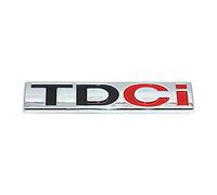 DCALU TDCI Carta Car Vehículo Trasero Tunk Body Sticker Decal Insignia for Jiang Ling Fit For Ford Autoadhesivo Capacalización del Parachoques Cartas de Emblema (Color Name : Black Red)