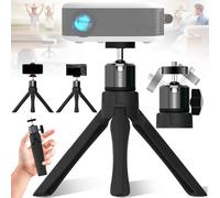 dcas Mini Proyector Trípode, Mini Trípode Ligero, Soporte Trípode Portátil Con Tornillo 1/4", 360°Ajustable Mini Proyector Trípode, Mini Trípode Proyector Escritorio Tripode Móvil Portátil (Carga 2kg)