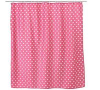Dcasa - Cortina de Ducha diseño Estrellas de poliéster para Cuarto de baño de 180 x 200 cm Color Rosa