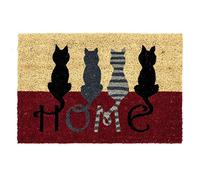 Dcasa - Felpudo 40X60 Coco Fibra Gatos Home