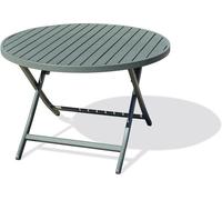 dcb garden Mesa de jardín redonda plegable de aluminio
