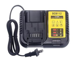 DCB112 Cargador Rápido De Baterías De 12 V A 20 V. Compatible Con - Dewalt MAX Baterías De Iones De Litio DCB184 DCB200 DCB182 DCB180 DCB181 DCB112 DCB201(EU PLUG)