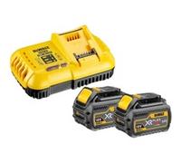 DCB118T2-QW cargador y batería cargable Cargador de batería, Conjunto amarillo/Negro, Cargador de batería, Ión de litio, DeWalt, Negro, Amarillo, Ión de litio, 2 pieza(s)