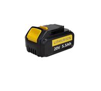 DCB200 Lithium Battery Compatible with Dewalt 20V Rechargeable Batteries Power Tools DCB204 DCB206 Replacement Li-Ion Battery 4Ah/5.5Ah/9Ah(5.5AH 1pcs)