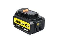DCB200 Lithium Battery Compatible with Dewalt 20V Rechargeable Batteries Power Tools DCB204 DCB206 Replacement Li-Ion Battery 4Ah/5.5Ah/9Ah(9.0AH 1pcs)