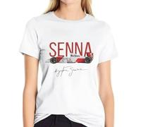 DCBhrfr43 Fun Ayrton Senna Racing Car T-Shirt
