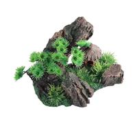 Dcfbkl 1 juego de acuarios realistas de formación rocosa de simulación de piedra para acuarios, creación de peceras de naturaleza submarina