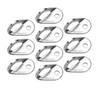 Dcfbkl 10 anclajes de escalada en roca, pernos de acero inoxidable, placa de suspensión para montañismo, rapel, senderismo, camping, viajes, escalada, pernos de anclaje
