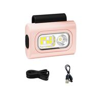 Dcfbkl 3. Linterna frontal LED profesional de pesca con clip, luz de silicona ABS para uso al aire libre, linterna LED recargable para correr