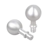 Dcfbkl Adaptadores profesionales de conversión de cabeza esférica de 17 mm a rosca de 1/4 pulgadas, adaptadores de montaje de aluminio, 2 unidades para soportes de cámara de acción, adaptadores de