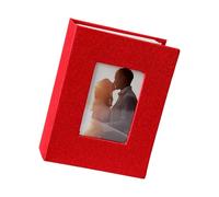 Dcfbkl Álbum de fotos minis con cubierta de lino, álbum de fotos de 4 x 6 pulgadas, 100 bolsillos, gran capacidad para familia, boda, aniversario, bebé, vacaciones, álbum de fotos con cubierta de lino