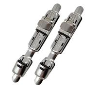 Dcfbkl Asientos de carrete de pesca de acero inoxidable con diseños ajustables para varias cañas de pescar práctico soporte de acero inoxidable con clip para carrete de pesca