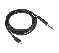 Dcfbkl Cable USB tipo C a 6,35 mm, cable de música de guitarra de 1/4 pulgadas, cable de micrófono para música, piano electrónico, cable USB tipo C para guitarra