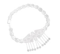 Dcfbkl Cadena de cintura de aleación ajustable con borlas de estilo étnico para mujer, delicada cintura de metal para festivales de música y declaraciones de moda diarias