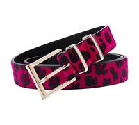 Dcfbkl Cadena de cuerpo retro para vestido, baile de escenario, para mujeres y niñas, cinturón con estampado de leopardo, para chicas calientes, fácil y elegante, cintura para hombres, Rosa Roja, I