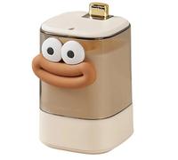 Dcfbkl Dispensador automático de palillos de dientes, con diseño de boca, contenedor a prueba de polvo para el hogar, mecanismo emergente, dispensador de palillos de dientes