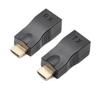 Dcfbkl Extensor de red RJ45 a HDTV compatible con HDTV de 1080p de hasta 30 m sobre cable Cat5e/6 para cine en casa y extensor de red de conferencias