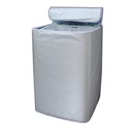 Dcfbkl Funda para lavadora/secadora impermeable a prueba de polvo y sol, apta para la mayoría de lavadoras/secadoras (plata básica), cubierta portátil impermeable para carga superior exterior