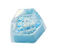 Dcfbkl Handicraftsman - Teclas de flores negras semitransparentes, resistentes al desgaste, accesorios de cambio mecánico, fácil instalación, teclas mecánicas transparentes