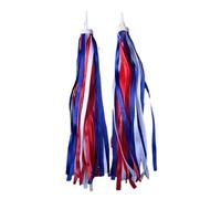 Dcfbkl Juego de 1 par de borlas para manillar de scooter, arcoíris para niños y niñas, juego de serpentinas coloridas para bicicleta, agarres de cinta, serpentinas suaves y cómodas