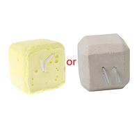 Dcfbkl Juguete para masticar hámster, piedra de calcio con alambre para chinchilla, juguete masticable de alto calcio para animales pequeños, cesta de juguetes para mascotas