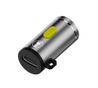 Dcfbkl Linterna portátil tipo C con luz LED pequeña de alto brillo para acampar y senderismo, linterna de batería