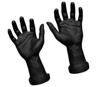 Dcfbkl Manos de maniquí para uñas, práctica artística y proyectos de diseño, materiales resistentes de PVC, maniquí para anillos, exhibición de anillos, imitación negra, talla única, como se describe