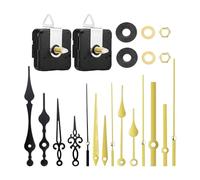 Dcfbkl Mecanismo de movimiento de reloj de péndulo negro y dorado para relojes, equipo de reparación manual, mecanismo de movimiento de reloj