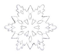 Dcfbkl Molde de acero inoxidable 3D con diseño de copo de nieve para tartas, galletas, cenicero