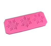 Dcfbkl Moldes para fondant, diseño de copos de nieve de Navidad, silicona, decoración de pasteles de chocolate, caramelos para hornear, copo de nieve, fondant de silicona