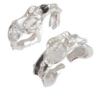 Dcfbkl Nuevos estilos chinos con diseño de sol y luna, anillos elegantes abiertos para parejas que buscan joyas únicas de sol y luna