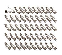 Dcfbkl Paquete de 50 broches de aleación de metal, cierre trasero seguro con agujero trasero para proyectos de manualidades y creación artística, proyectos de arte creativo