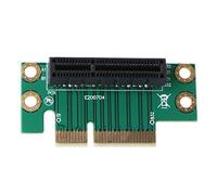 Dcfbkl PCI Express - Adaptador de tarjeta 4X de 90 grados compatible con accesorios de computadora 1U/2U, adaptador de cable de extensión, convertidor de lector, base de cable de transmisión, caja de