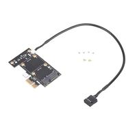 Dcfbkl Placa adaptadora PCIe que ahorra espacio, estabilidad avanzada para estaciones de trabajo profesionales y entretenimiento doméstico, adaptador PCIe a PCIe en miniatura