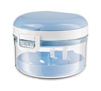 Dcfbkl Práctica caja de cuidado de prótesis con secciones de enjuague desmontables, ergonómica, elegante, diseños de color, solución de almacenamiento de prótesis de ABS resistente