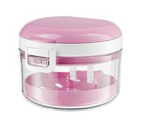 Dcfbkl Práctica caja de cuidado de prótesis con secciones de enjuague desmontables, ergonómica, elegante, diseños de color, solución de almacenamiento de prótesis de ABS resistente