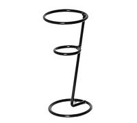 Dcfbkl Soporte de hierro negro para conos de helado para cupcakes, soporte para exhibir rollos de sushi de nieve, soporte para conos de cupcakes