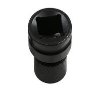 Dcfbkl Soporte para puntas de destornillador de impacto tratados térmicamente, 1/2 pulgada, adaptador cuadrado a 1/4 pulgadas para mejorar la durabilidad del soporte de puntas del conductor