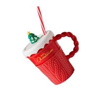 Dcfbkl Tazas de cerámica con temática navideña de temporada, taza de Navidad única de cerámica para café, bebida caliente, regalo de temporada
