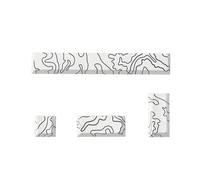 Dcfbkl Teclas elevadas OEM de 4 teclas para mejorar el teclado con líneas de sublimación de calor para reemplazo de barra espaciadora Enter 6.25u