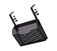 Dcfbkl Versátil mesa debajo del estante colgante, oficina, escuela, escritorio, debajo de la cesta colgante, ahorro de espacio, organizador de acero al carbono, soporte de papelería