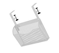 Dcfbkl Versátil mesa debajo del estante colgante, oficina, escuela, escritorio, debajo de la cesta colgante, ahorro de espacio, organizador de acero al carbono, soporte de papelería