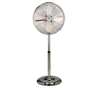 Dcg Ventilador De Pie Metal Cromo 50W 40Cm 4 Aspas